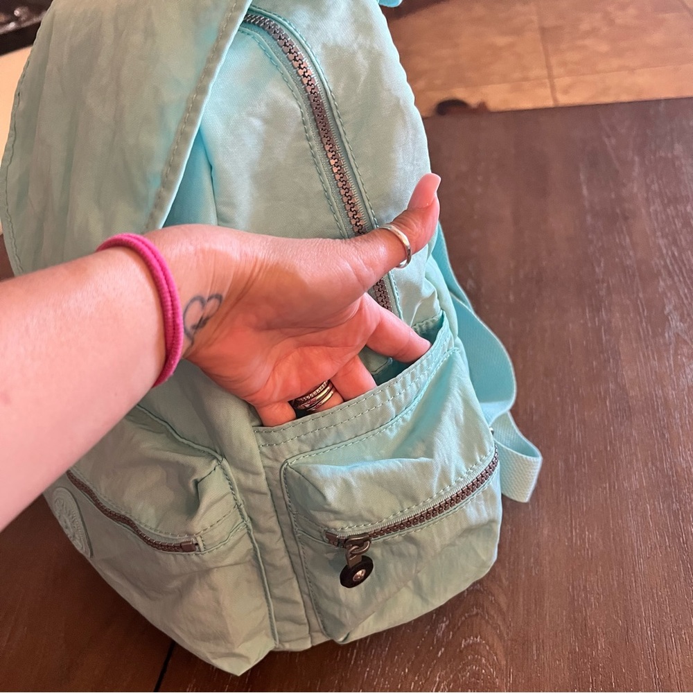 Kipling Ezra Backpack Teal - Picture 5 of 15